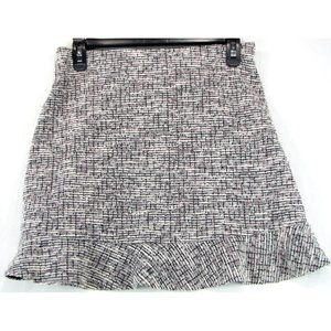 SALE!  Tweed Flare Black White Short Mini Skirt